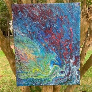 “River of Blues” Acrylic painting